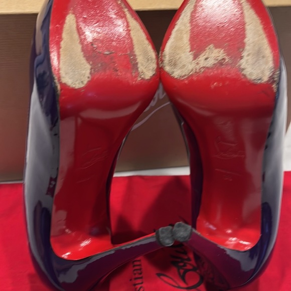 Christian Louboutin Rolando 120mm Patent Leather Violet/Purple size 39 - Picture 4 of 7